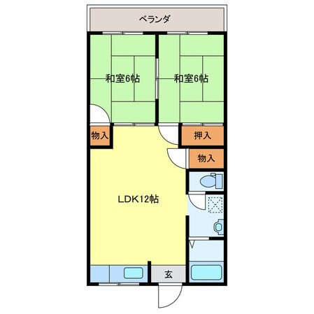 メゾンクレセールの物件間取画像